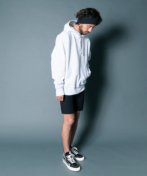 Champion（チャンピオン）の「Champion 12OZ REVERSE WEAVE HOOD PK:チャンピオン 12ozリバースウィーブ フードパーカー（パーカー・メンズ・ライトグレー/グレー/ブラック/ネイビー・S/L/M）」の15枚目の写真