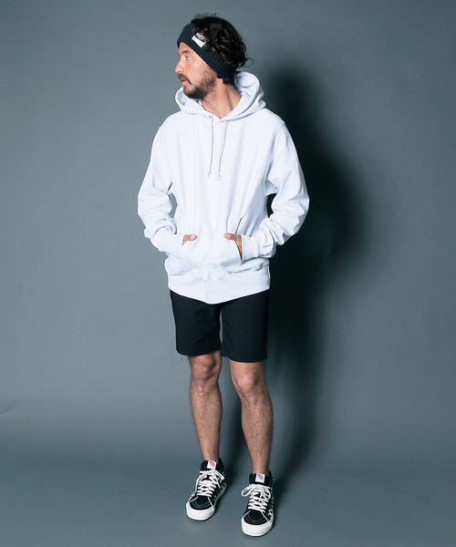 Champion（チャンピオン）の「Champion 12OZ REVERSE WEAVE HOOD PK:チャンピオン 12ozリバースウィーブ フードパーカー（パーカー・メンズ・ライトグレー/グレー/ブラック/ネイビー・S/L/M）」の17枚目の写真