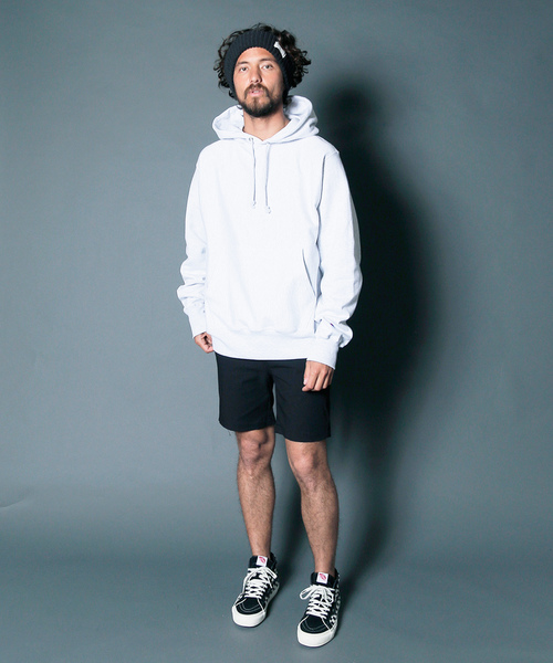 Champion（チャンピオン）の「Champion 12OZ REVERSE WEAVE HOOD PK:チャンピオン 12ozリバースウィーブ フードパーカー（パーカー・メンズ・ライトグレー/グレー/ブラック/ネイビー・S/L/M）」の18枚目の写真