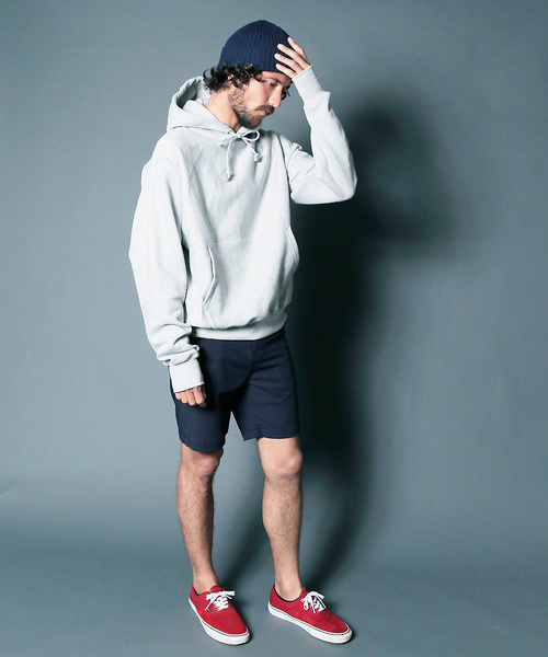 Champion（チャンピオン）の「Champion 12OZ REVERSE WEAVE HOOD PK:チャンピオン 12ozリバースウィーブ フードパーカー（パーカー・メンズ・ライトグレー/グレー/ブラック/ネイビー・S/L/M）」の19枚目の写真