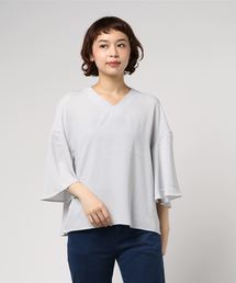 earth music&ecology | とろみフレアー袖ブラウス(シャツ/ブラウス)