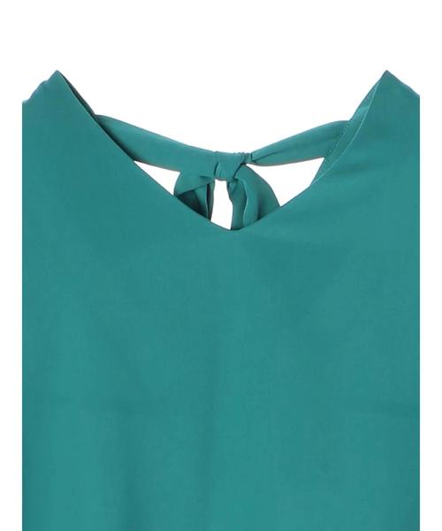 earth music&ecology（アースミュージックアンドエコロジー）の「とろみフレアー袖ブラウス（シャツ/ブラウス・レディース・ピンク/ドット/ライトグレー/グリーン/ストライプ/オフホワイト・FREE）」の12枚目の写真