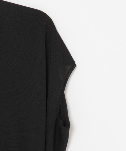 laboratory work（ラボラトリーワーク）の「コクーンホールガーメントVネックニットプルオーバー（ニット/セーター・レディース・ホワイト/ブラック/オレンジ・MEDIUM）」の7枚目の写真