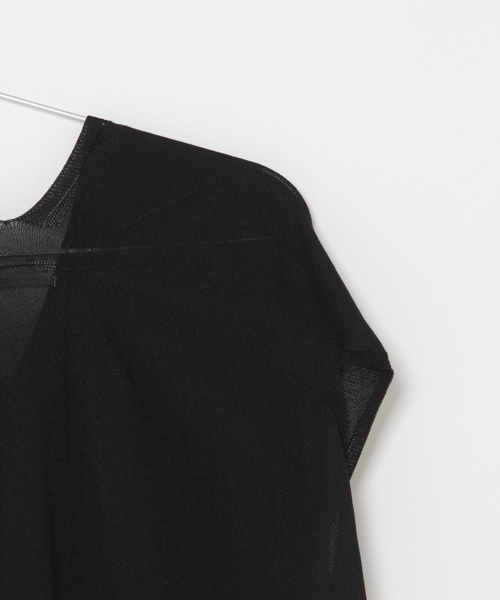 laboratory work（ラボラトリーワーク）の「コクーンホールガーメントVネックニットプルオーバー（ニット/セーター・レディース・ホワイト/ブラック/オレンジ・MEDIUM）」の10枚目の写真