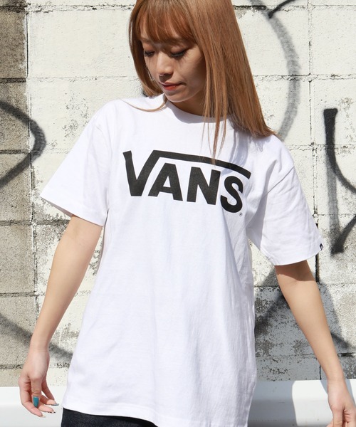 VANS(バンズ)の「VANS/ヴァンズ Classic Logo S/S T-shirts 半袖Tシャツ(Tシャツ/カットソー・メンズ・ホワイト/ブラック/ホワイト系その他/ホワイト×レッド/グリーン/ブラック×レッド/ホワイト×パープル/ベージュ・XL/M/L/S)」の15枚目の写真