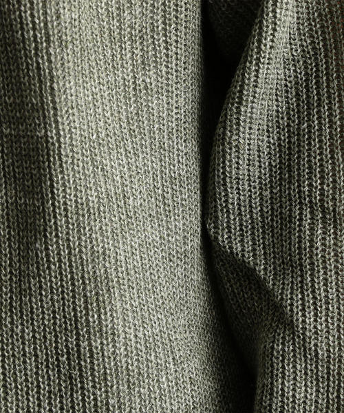 green label relaxing（グリーンレーベルリラクシング）の「NM リネン 畦 イージー カーディガン（カーディガン/ボレロ・メンズ・ネイビー/ブラウン/オリーブ/ダークグレー・S/M/L）」の20枚目の写真