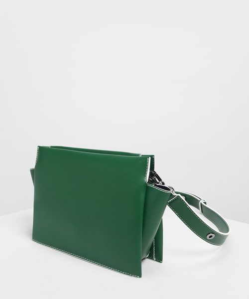 CHARLES & KEITH（チャールズ & キース）の「チェーンハンドル ショルダーバッグ /Chain Handle Shoulder bag（ショルダーバッグ・レディース・ホワイト/ブラック/イエロー/グリーン・M）」の11枚目の写真