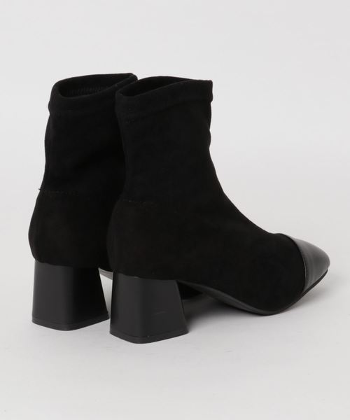 c.u.l（シーユーエル）の「【c.u.l】ストレッチブーツ スエード調 ポインテッドトゥ ショートブーツ chw637（ブーツ・レディース・ブラック/ベージュ・38/39/35/36/37）」の20枚目の写真