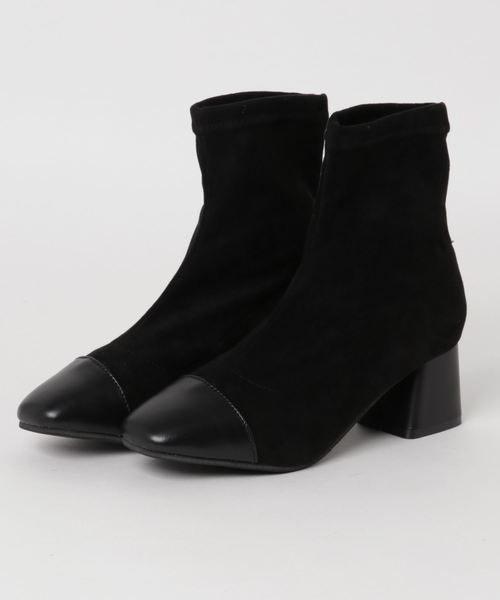 c.u.l（シーユーエル）の「【c.u.l】ストレッチブーツ スエード調 ポインテッドトゥ ショートブーツ chw637（ブーツ・レディース・ブラック/ベージュ・38/39/35/36/37）」の19枚目の写真