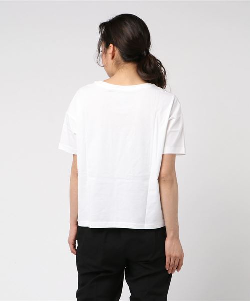 NEW BALANCE（ニューバランス）の「ニューバランス エッセンシャルグランドマＴ（Tシャツ/カットソー・レディース・ホワイト/ネイビー・S/M/L/XL）」の3枚目の写真