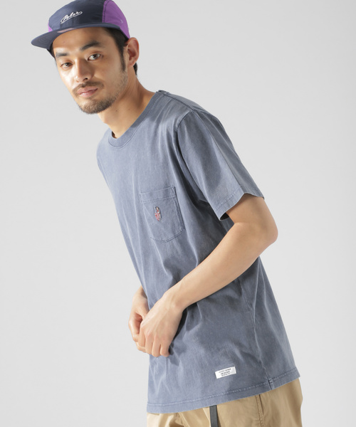 BAYFLOW（ベイフロー）の「スノーウォッシュポケット刺繍S/S TEE（Tシャツ/カットソー・メンズ・ネイビー/ライトグリーン/ホワイト/イエロー・MEDIUM/SMALL/LARGE）」の12枚目の写真