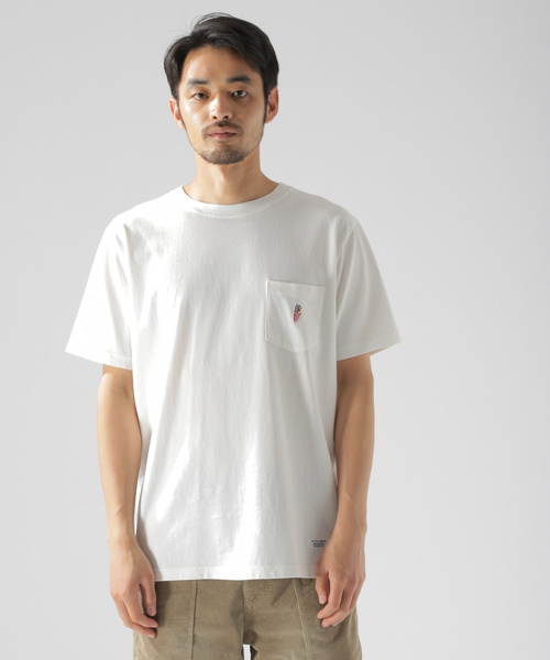 BAYFLOW（ベイフロー）の「スノーウォッシュポケット刺繍S/S TEE（Tシャツ/カットソー・メンズ・ネイビー/ライトグリーン/ホワイト/イエロー・MEDIUM/SMALL/LARGE）」の15枚目の写真