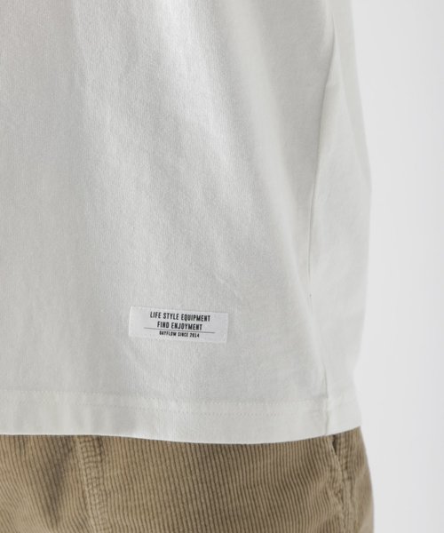 BAYFLOW（ベイフロー）の「スノーウォッシュポケット刺繍S/S TEE（Tシャツ/カットソー・メンズ・ネイビー/ライトグリーン/ホワイト/イエロー・MEDIUM/SMALL/LARGE）」の21枚目の写真
