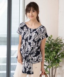 前後2WAYウエストノットブラウス