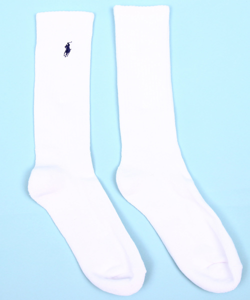 POLO RALPH LAUREN(ポロ ラルフ ローレン)の「POLO RALPH LAUREN 6PACKS CREW SOCKS(ソックス/靴下・メンズ・ホワイト/ブラック・FREE)」の5枚目の写真