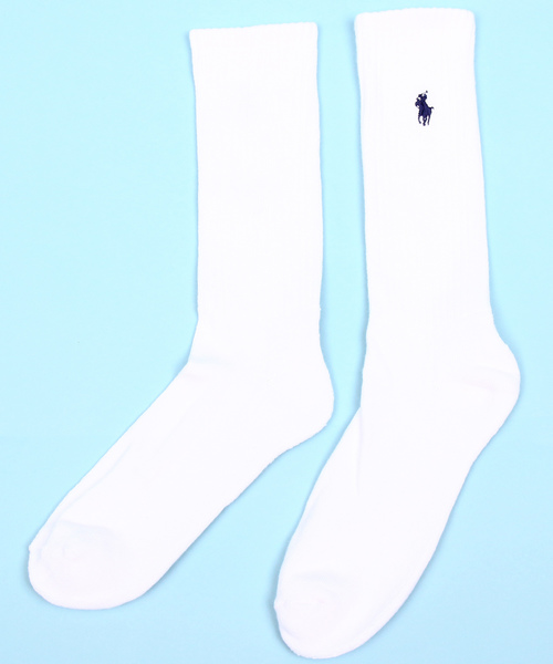 POLO RALPH LAUREN(ポロ ラルフ ローレン)の「POLO RALPH LAUREN 6PACKS CREW SOCKS(ソックス/靴下・メンズ・ホワイト/ブラック・FREE)」の6枚目の写真