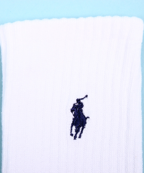 POLO RALPH LAUREN(ポロ ラルフ ローレン)の「POLO RALPH LAUREN 6PACKS CREW SOCKS(ソックス/靴下・メンズ・ホワイト/ブラック・FREE)」の14枚目の写真