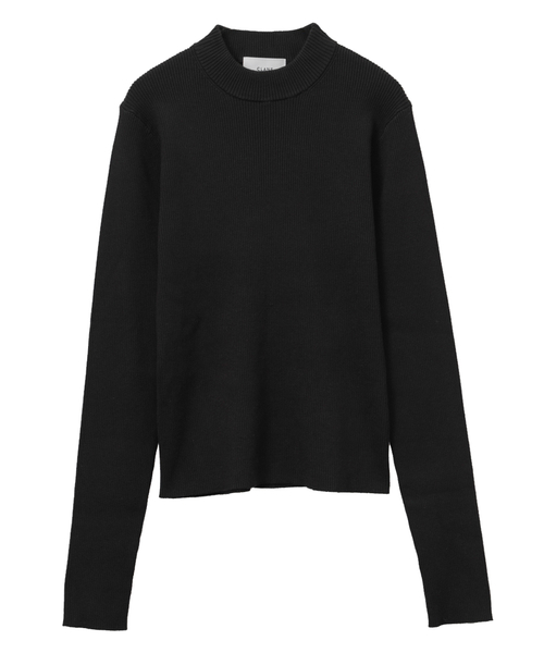 人気 完売 クラネ CLANE リブ ウール ニット ブラック 黒 M CLANE(クラネ)】2WAY NECK WARMER KNIT TOPS/2WAYネックウォーマー