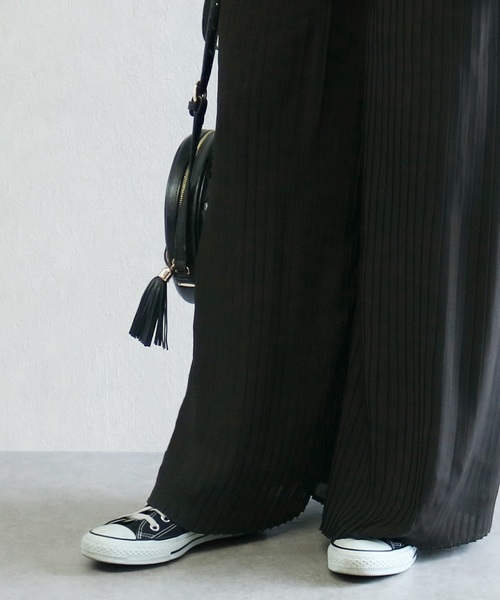 reca（レカ）の「プリーツワイドパンツ（その他パンツ・レディース・ブラック/グレイッシュベージュ/カーキ/ダークベージュ・M）」の5枚目の写真