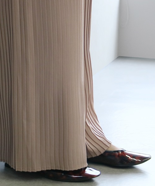 reca（レカ）の「プリーツワイドパンツ（その他パンツ・レディース・ブラック/グレイッシュベージュ/カーキ/ダークベージュ・M）」の14枚目の写真