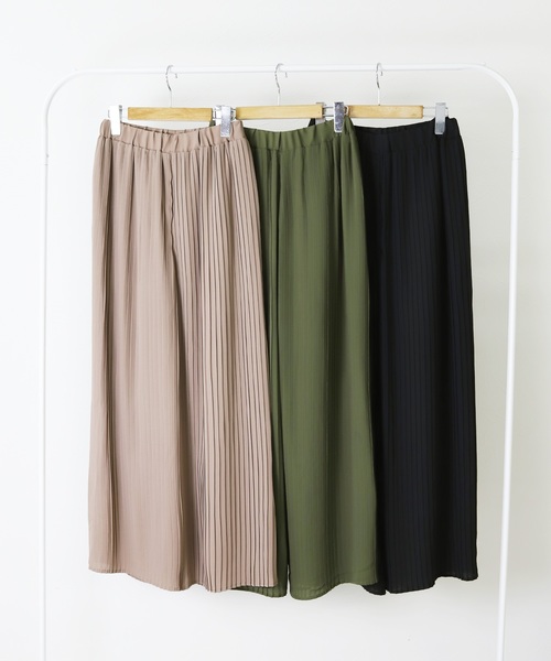 reca（レカ）の「プリーツワイドパンツ（その他パンツ・レディース・ブラック/グレイッシュベージュ/カーキ/ダークベージュ・M）」の20枚目の写真