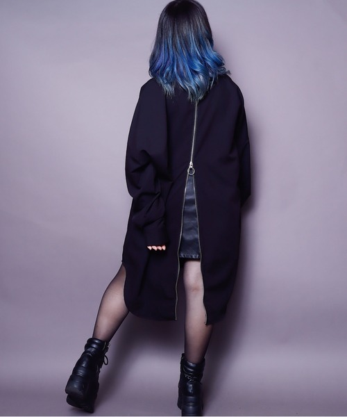 rovtski(ロフトスキー)の「【ビッグシルエット】BACKZIP SHIRT/ビッグシルエット バックジップシャツ(シャツ/ブラウス・レディース・ホワイト/ブラック/サックスブルー/ダークグリーン・FREE)」の12枚目の写真