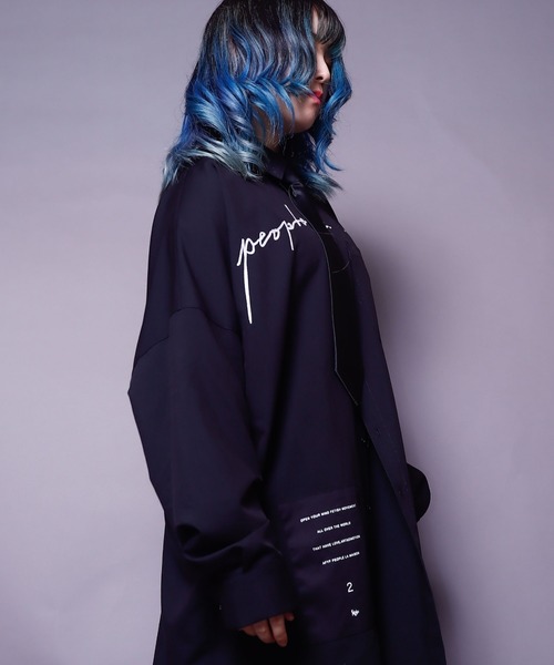 rovtski(ロフトスキー)の「【ビッグシルエット】BACKZIP SHIRT/ビッグシルエット バックジップシャツ(シャツ/ブラウス・レディース・ホワイト/ブラック/サックスブルー/ダークグリーン・FREE)」の13枚目の写真