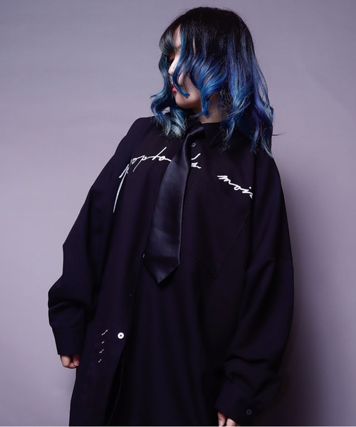 rovtski(ロフトスキー)の「【ビッグシルエット】BACKZIP SHIRT/ビッグシルエット バックジップシャツ(シャツ/ブラウス・レディース・ホワイト/ブラック/サックスブルー/ダークグリーン・FREE)」の14枚目の写真