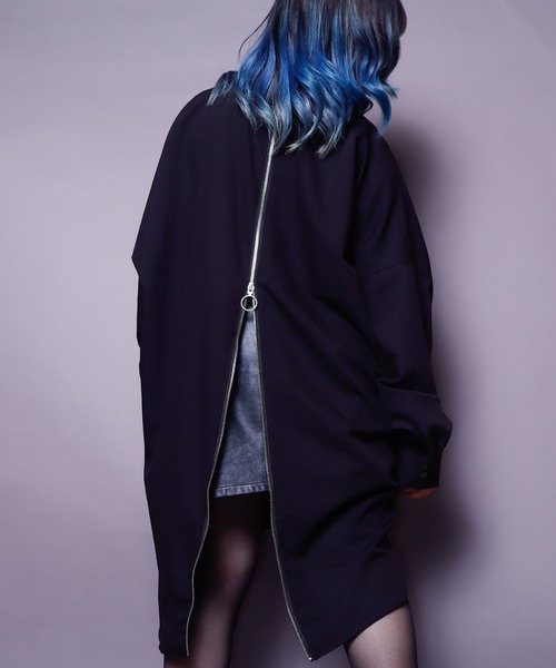 rovtski(ロフトスキー)の「【ビッグシルエット】BACKZIP SHIRT/ビッグシルエット バックジップシャツ(シャツ/ブラウス・レディース・ホワイト/ブラック/サックスブルー/ダークグリーン・FREE)」の15枚目の写真