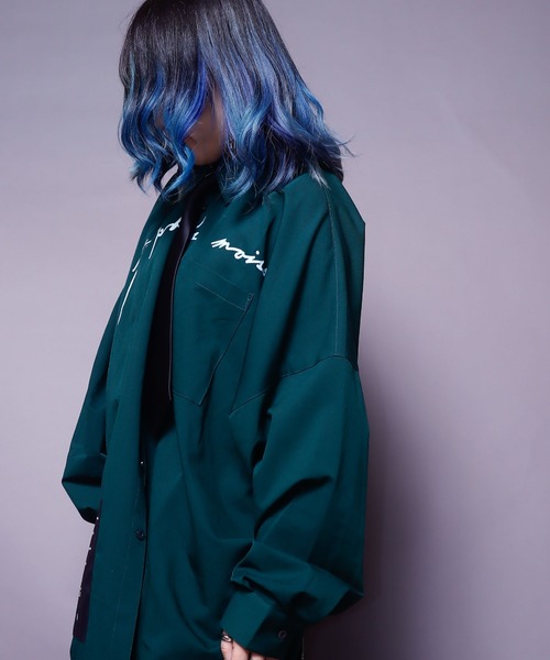 rovtski(ロフトスキー)の「【ビッグシルエット】BACKZIP SHIRT/ビッグシルエット バックジップシャツ(シャツ/ブラウス・レディース・ホワイト/ブラック/サックスブルー/ダークグリーン・FREE)」の17枚目の写真
