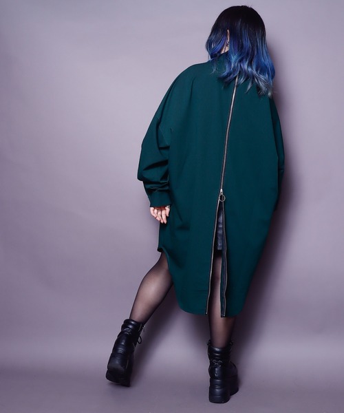 rovtski(ロフトスキー)の「【ビッグシルエット】BACKZIP SHIRT/ビッグシルエット バックジップシャツ(シャツ/ブラウス・レディース・ホワイト/ブラック/サックスブルー/ダークグリーン・FREE)」の20枚目の写真