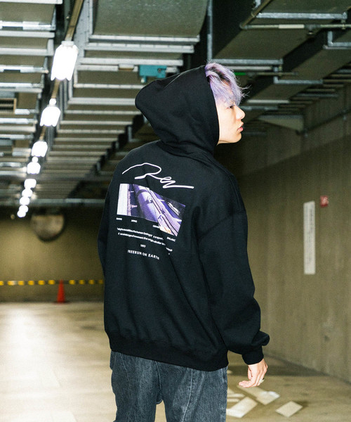 Tokyo パブリックトウキョウ のファッション Public Public パーカー 極 トップス プロパルクールアスリートzenコラボ グラフィックフードスウェットパーカー パーカー