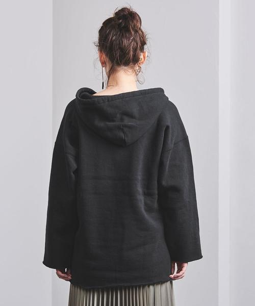 ダイエットスーツ(パーカーはリバーシブル)黒✖️ピンクLサイズ セール】ルーズシルエットサイドスリットドレープヘビーウェイト