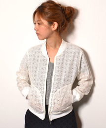 AMERICAN RAG CIE | ｴﾝﾌﾞﾛｲﾀﾞﾘｰﾚｰｽﾌﾞﾙｿﾞﾝ/213-AJI-L142-BL093(その他アウター)