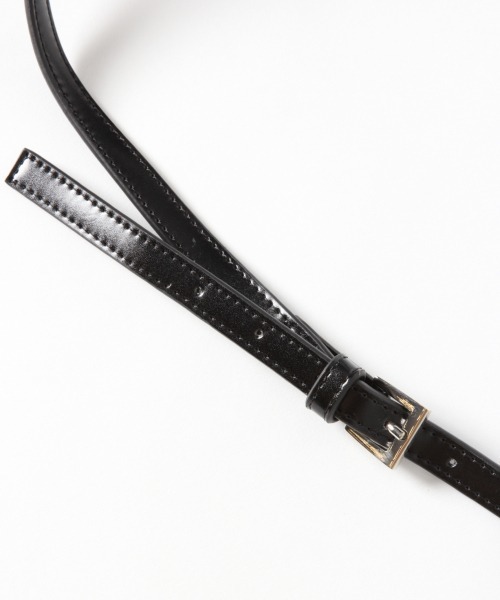 LOWRYS FARM（ローリーズファーム）の「スクエアミニボストンＢＡＧ　864743（ショルダーバッグ・レディース・ブラック/ブラウン・FREE）」の4枚目の写真