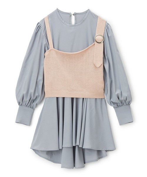 Supreme.La.La.(シュープリームララ)の「ニットビスチェツキブラウス(シャツ/ブラウス)」|グレー