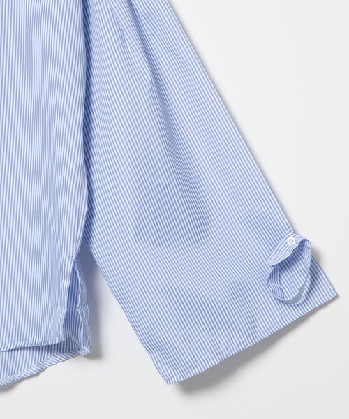 DING（ディング）の「DING/バルーン袖ストライプシャツ（シャツ/ブラウス・レディース・ブラック/ブルー・FREE）」の14枚目の写真