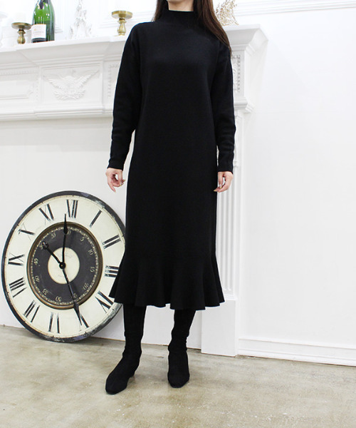 フレアニットワンピース ワンピース Robe Mode Robe モードローブ のファッション