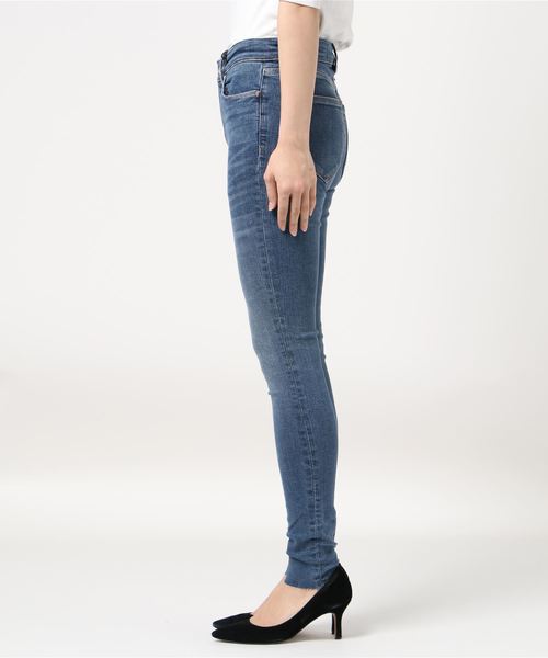 ALLSAINTS（オールセインツ）の「MILLER MID-RISE SKINNY JEANS, MID INDIGO BLUE | MILLER ミッドライズ スキニー ジーンズ, ミッド インディゴ ブルー（デニムパンツ・レディース・インディゴブルー・25/26/27/28）」の3枚目の写真