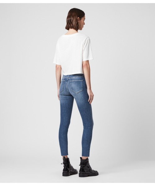 ALLSAINTS（オールセインツ）の「MILLER MID-RISE SKINNY JEANS, MID INDIGO BLUE | MILLER ミッドライズ スキニー ジーンズ, ミッド インディゴ ブルー（デニムパンツ・レディース・インディゴブルー・25/26/27/28）」の5枚目の写真