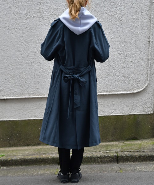 Ambre Neige(アンブルネージュ)の「ユルトレンチコート/トレンチコート/スプリングコート【WEB/EC限定商品】(トレンチコート・レディース・ベージュ/ネイビー・FREE)」の8枚目の写真