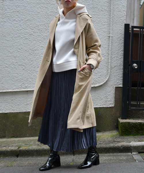 Ambre Neige(アンブルネージュ)の「ユルトレンチコート/トレンチコート/スプリングコート【WEB/EC限定商品】(トレンチコート・レディース・ベージュ/ネイビー・FREE)」の14枚目の写真