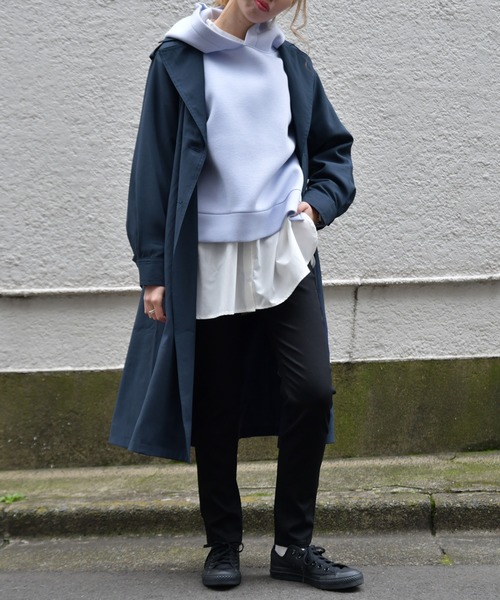 Ambre Neige(アンブルネージュ)の「ユルトレンチコート/トレンチコート/スプリングコート【WEB/EC限定商品】(トレンチコート・レディース・ベージュ/ネイビー・FREE)」の11枚目の写真