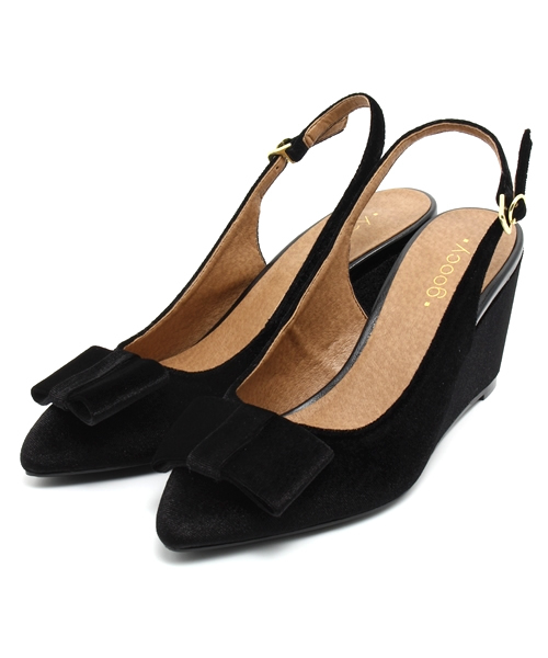 goocy（グーシー）の「リボンVELVETパンプス（パンプス・レディース・ブラック/レッド/ブラック系その他・38/37/36）」の10枚目の写真