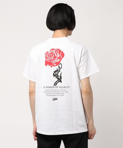 Port(ポート)の「【 eyedy / アイディー 】HOTROSE Tee (Tシャツ)(Tシャツ/カットソー・メンズ・イエロー/ホワイト/ブラック・M/L/XXL/XXX-LARGE/XL)」の4枚目の写真