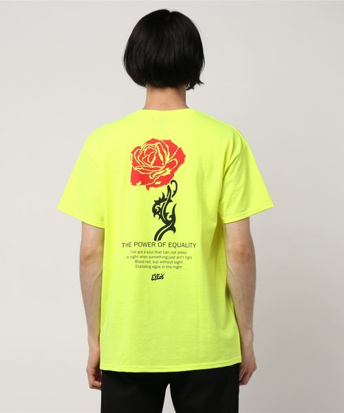 Port(ポート)の「【 eyedy / アイディー 】HOTROSE Tee (Tシャツ)(Tシャツ/カットソー・メンズ・イエロー/ホワイト/ブラック・M/L/XXL/XXX-LARGE/XL)」の7枚目の写真