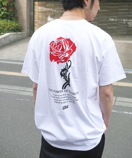 Port(ポート)の「【 eyedy / アイディー 】HOTROSE Tee (Tシャツ)(Tシャツ/カットソー・メンズ・イエロー/ホワイト/ブラック・M/L/XXL/XXX-LARGE/XL)」の2枚目の写真