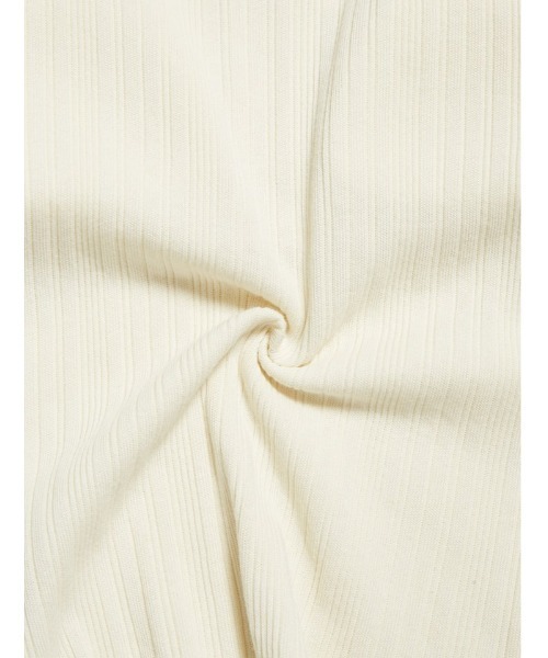 fifth（フィフス）の「ヘンリーネックカップ付きリブタンクトップ（キャミソール・レディース・ベージュ/アイボリー・MEDIUM）」の10枚目の写真