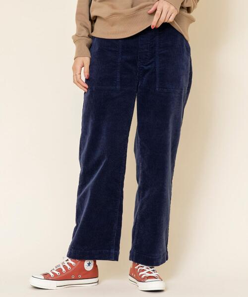 coen（コーエン）の「【WEB限定サイズ：XL】USAコットンコーデュロイセミワイドパンツ#（その他パンツ・レディース・ベージュ/ネイビー/ナチュラル/ブラック/ピンク/ケリー・X-LARGE/LARGE/SMALL/MEDIUM）」の5枚目の写真