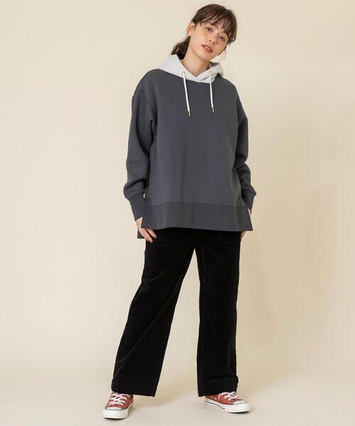 coen（コーエン）の「【WEB限定サイズ：XL】USAコットンコーデュロイセミワイドパンツ#（その他パンツ・レディース・ベージュ/ネイビー/ナチュラル/ブラック/ピンク/ケリー・X-LARGE/LARGE/SMALL/MEDIUM）」の22枚目の写真